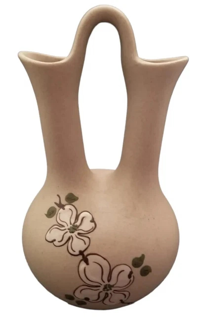 The Pigeon Forge Pottery  Flowering Branch Style Double Opening Vase VINTAGE