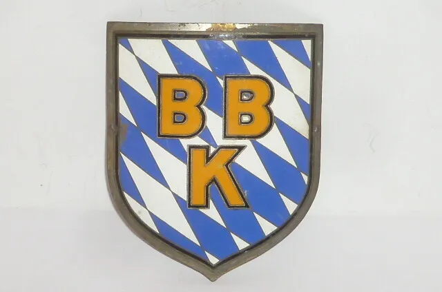 Altes BBK Kaiserslautern Emailschild Schild Barbarossa Brauerei Emailleschild ! 2
