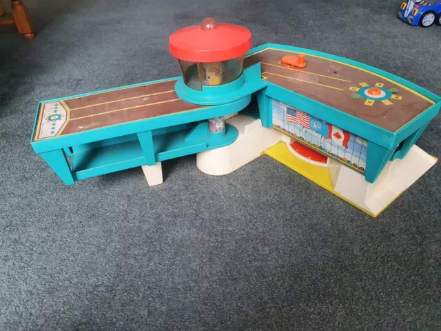 Fisher Price Play Family Airport play worn  Vintage retro collectable