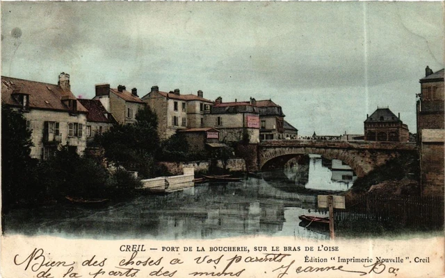 CPA CREIL Port de la Boucherie sur le Bras de l'Oise (377691)