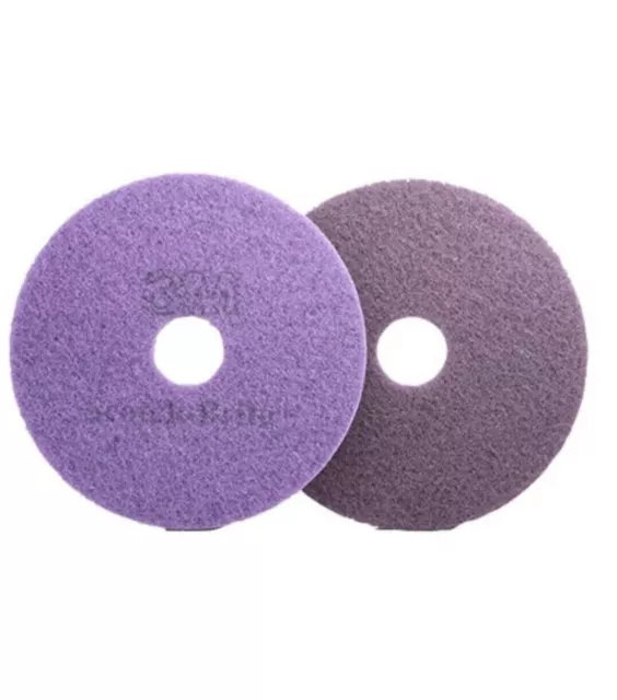 3M Floor Polisher Pads Purple High Shine Floor Pads 17" 432mm Purple x4