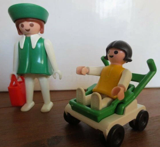 Playmobil 3597 ° Maman Avec Enfant Et Poussette ° * Complet