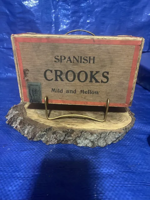 Vintage Spanish Mild And Mellow  Crooks Cigar Box