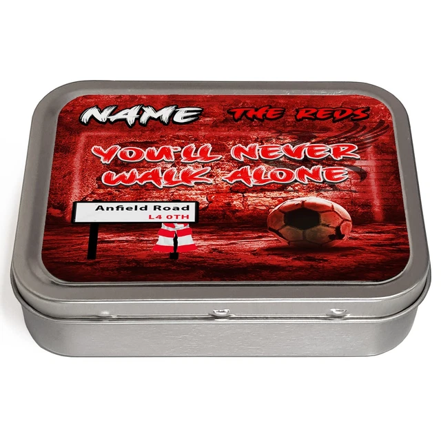 liverpool tobacco tin PERSONALISED LIVERPOOL TOBACCO Tin Football Retro 2oz Baccy Box Dad Gift  BWW09 £8.95