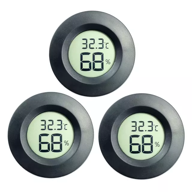 3Pcs | Mini LCD Digitale Termometro Igrometro, Temperatura Umidità Misuratore pe