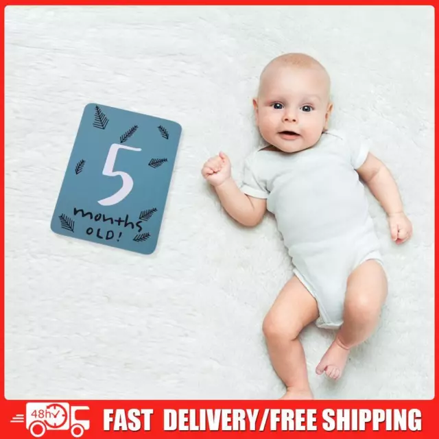 20pcs Baby Growth Milestone Commemorative Card Month Days Photography Props