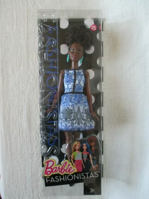 ♫ Barbie noire en boite : Barbie Fashionistas n° 25 de 2015 ♫