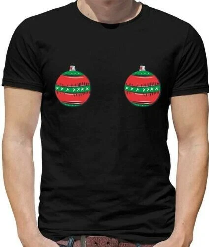 Natale Boobles T-Shirt - Natale - Divertente - Fronzoli - Secret Babbo Regalo