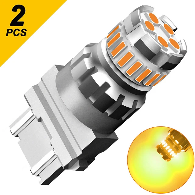 2X 3157 AUXITO 4057 LED 3156 Turn Amber Signal Blinker Corner bulbs Light