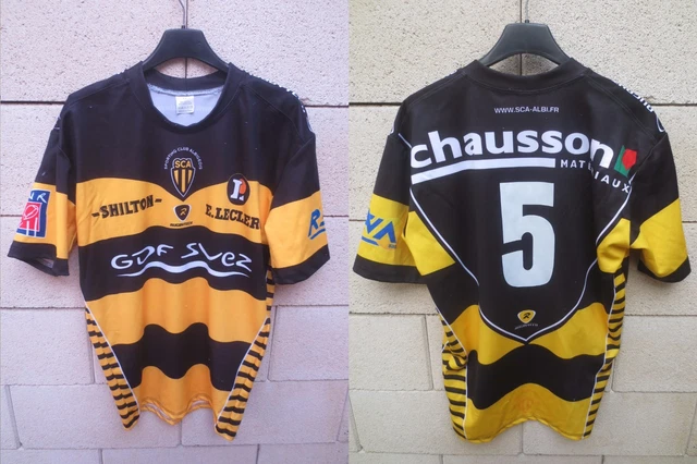 MAILLOT PORTÉ N°4 COUPE de FRANCE bleu ADIDAS match worn shirt PMU XL EUR 28,90 - FR
