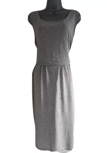 ML Mamalicious "Mlhenny" Ladies Grey Sleeveless Maternity Jersey Dress. Size XL.