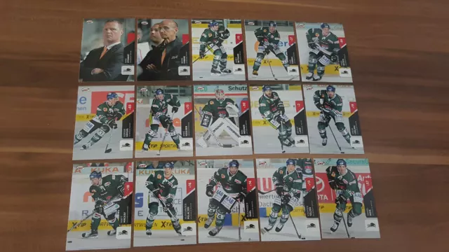 DEL 15-16 2015-2016 Premium 1 Teamset Augsburger Panther 15 Karten