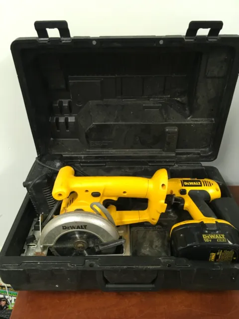 DeWalt 18V DW936 Circular Saw & DW995 Drill w/ Battery, Charger, & Case