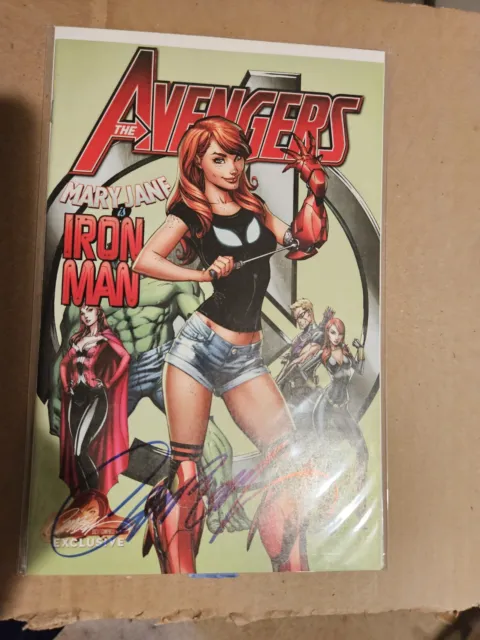 Avengers #8 2017 Signed by J Scott Campbell Cover C Variant Mary Jane NM
