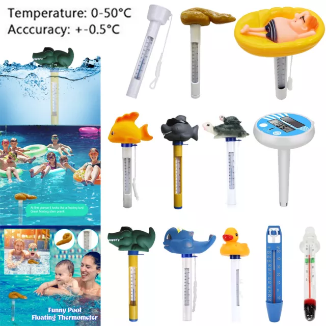 Swimming Pool Floating Thermometer Spa Hot Tub Ponds Temperature Measuring Meter