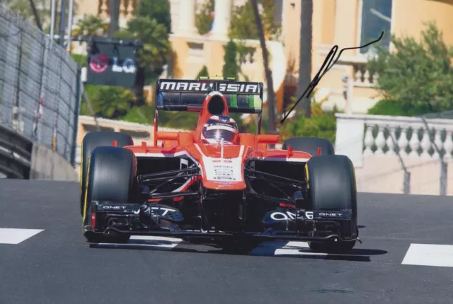 Max Chilton Hand Signed 12x8 Photo F1 Autograph Marussia 8