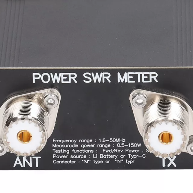 SWR Meter 150W HF Standing Ratio Meter MF AM CW SSB 1.6‑50MHz Watt Meter