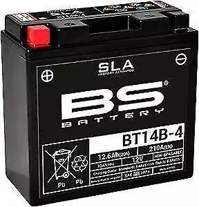 BT14B-4 YT14B-BS Maintenance Free SLA Factory Filled BS Battery 12V 12.6Ah