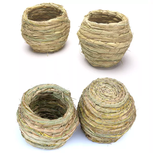 Handmade Straw Bird Nest Parrot  Warm Pet Bedroom Courtyard Bird Cages Adorn-wf_