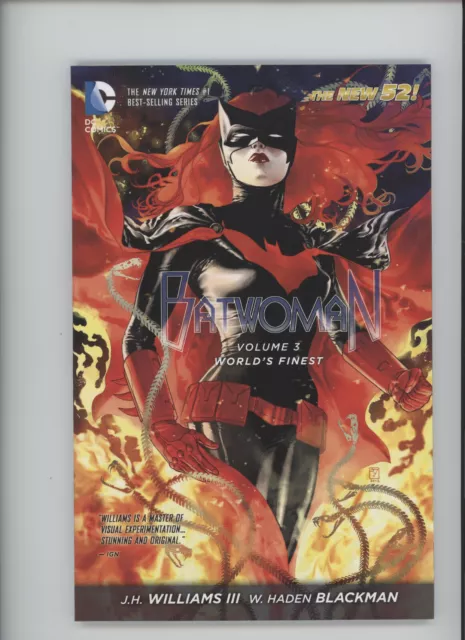 Batwoman The New 52 Vol 3 Worlds Finest Nm 9.6 Trade Incendiary Cover