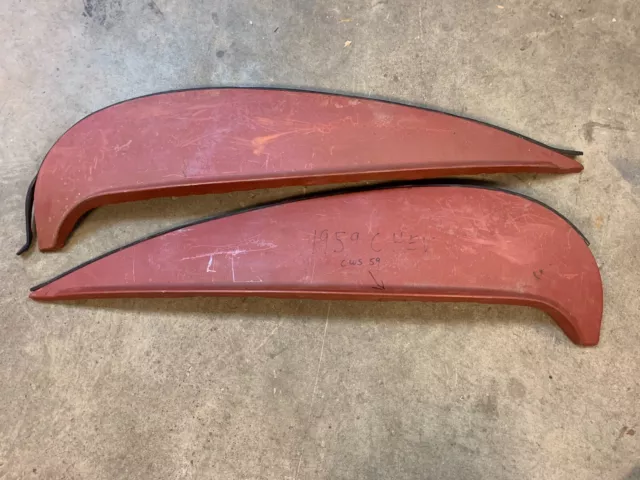1959 Chevrolet Fender Skirts. Cws 59 Chevy Impala Steel Pair Convertible Coupe
