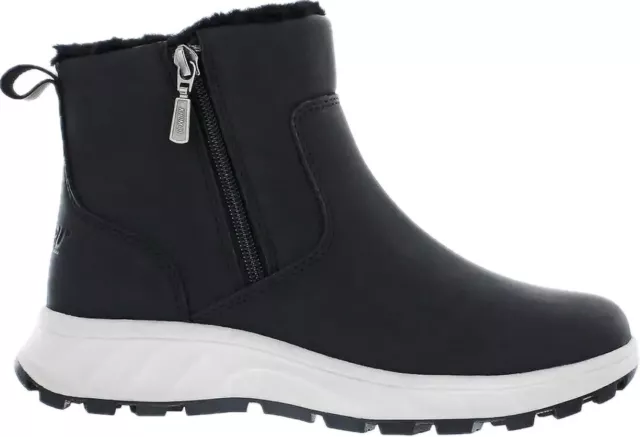 Khombu Womens Sienna All Weather Fur Lined Boots Black 7 New FREE SHIPPING