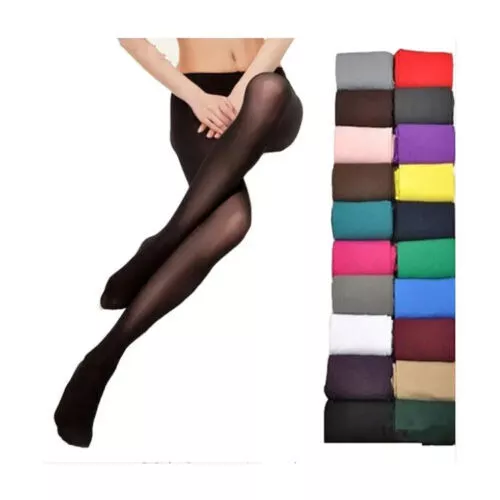 Ladies Opaque Tights 60 Denier Ladies Opaque  S/M/L/XL In Many Colours