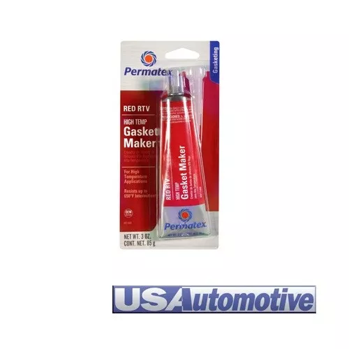 Permatex High-Temp Red RTV Silicone Gasket Maker 81160