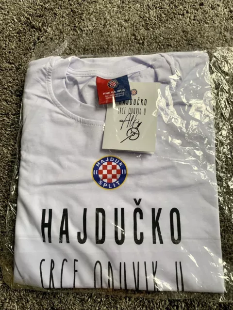 HNK Hajduk Split Core Football Club T-Shirt (White) : :  Clothing, Shoes & Accessories