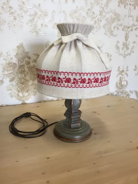 Voglauer Anno 1700 Altblau Nachttisch Lampe Leuchte Tischlampe Landhaus