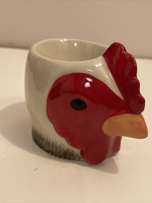 Set di 2 portauova in ceramica con scritta grigia 7 cm Tradition 