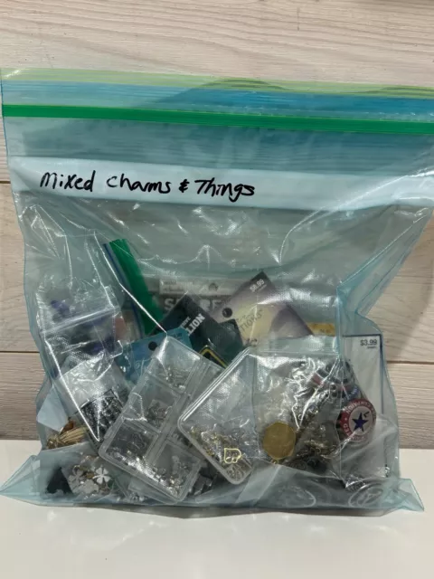 Craft Jewelry Lot Mixed Charms And Things