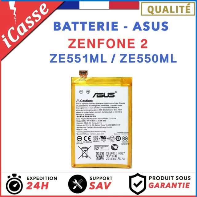 BATTERIE pour ASUS ZENFONE 2 Z00AD ZE551ML ZE550ML Z008D C11P1424 2900 mAh