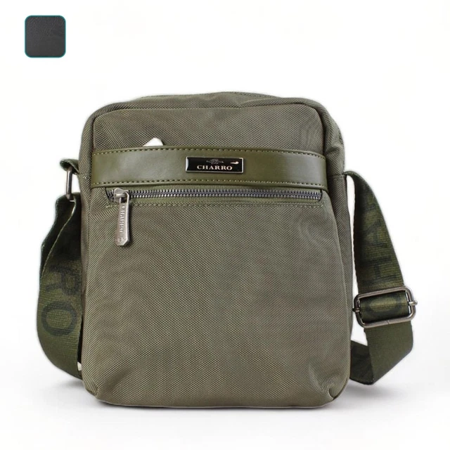 BORSELLO UOMO TRACOLLA marca Charro in tessuto firmato con tasche e cerniere EUR 24 90 PicClick IT