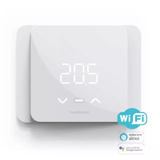 Thermostat Programmable Wifi Fantini Cosmi C800WIFIR La Piles Mural Ou Encastré