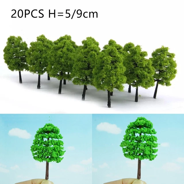 20Pcs Maple Tree HO modello architettonico albero paesaggio