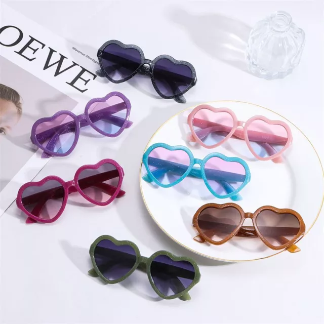 Candy Color Crystal Heart Sunglasses Kids Sunglasses Glasses Toddler Sunglasses