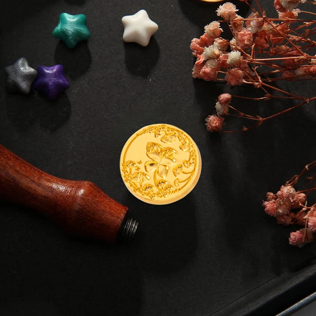 Special-shaped Fire Paint Head Retro 3D Relief Stamps Head for Wedding Card (K)