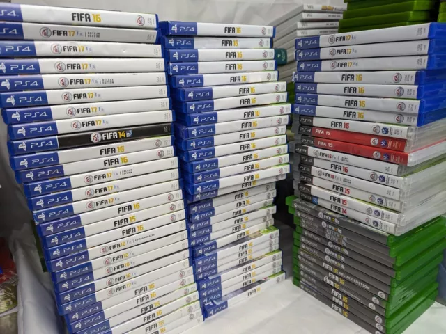 Joblot of 87 Microsoft Xbox One PS4 PS3 FIFA games bulk European Imports bundle