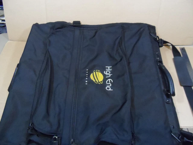 Vintage TUMI Bi-Fold Black Ballistic Carry On Garment Suitcase Bag Embroided