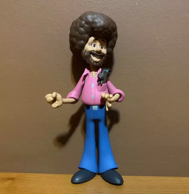 NECA BOB ROSS Bob Ross with Peapod (6 inch) Action Figure Painting 9