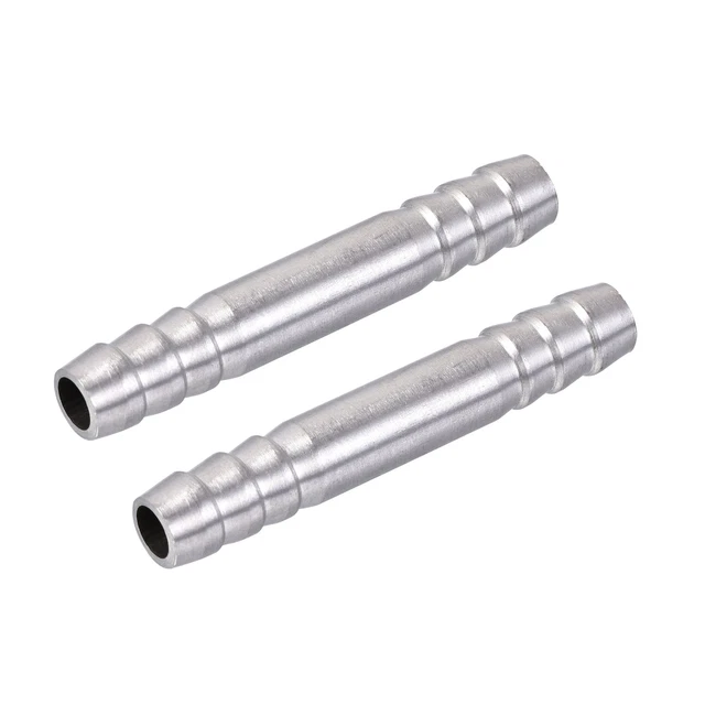 Barb Hose Fitting 8x50mm Quick Connector Adapter for Water Fuel Air Oil 2Pcs