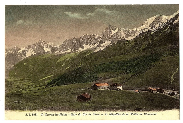 CPA 74 Haute-Savoie Saint-Gervais-les-Bains Gare du Col de Voza Green Needles