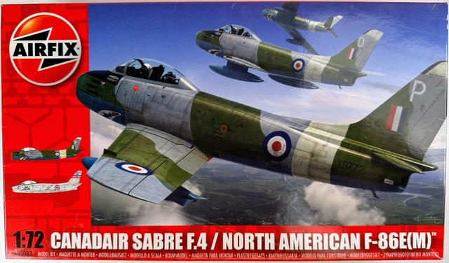 Canadair Sabre F.4 / North American F-86E(M) 1:72 Airfix A03083 Kit NEW in Box