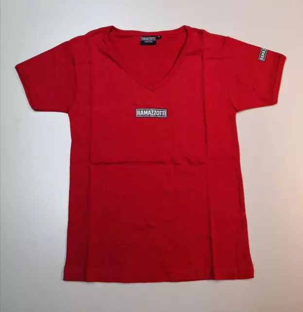 Ramazzotti Damen-T-Shirt, rot mit Schriftzug, Größe M, Kräuterlikör, Neu!