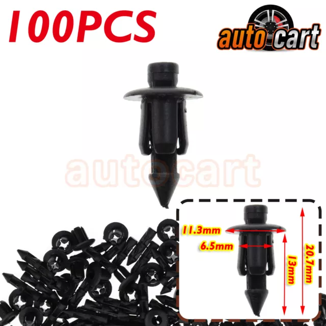 100x ATV Fairing Fender Clip Nylon Rivet For Suzuki Bandit 1200 1999-2005