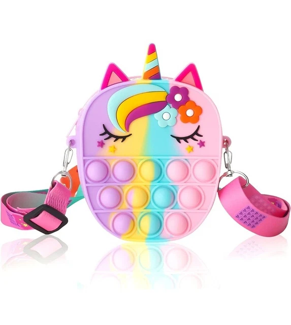 FANTESI Pop Purse Fidget Bag Toys, Poppet Push Bubble Crossbody Shoulder Bag...