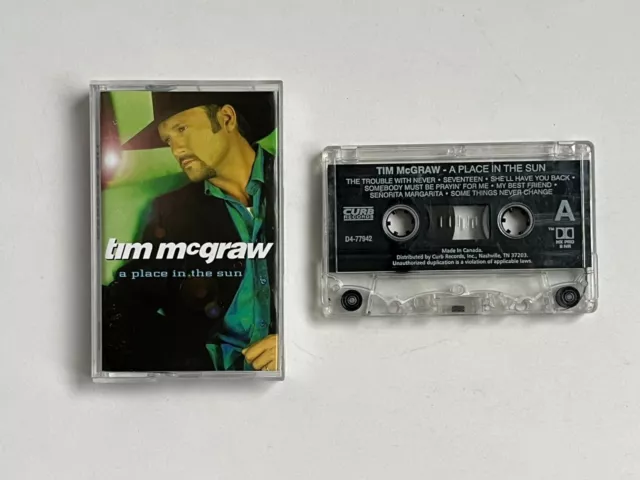 Tim McGraw – A Place In The Sun (D4-77942) Canadian Release Cassette