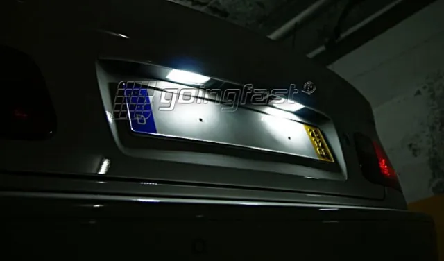 For Ford Focus Mondeo Fiesta Kuga C-MAX S-MAX LED License Number Plate Light 2