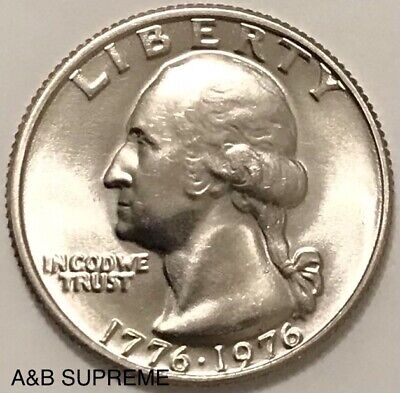 1976 Washington Quarter Dollar Gem Bu Uncirculated Bicentennial